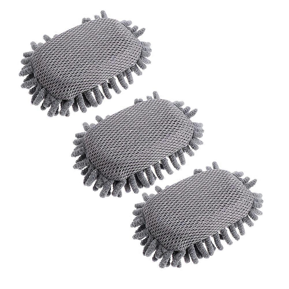 3pcs Chenille Cleaning Sponge Whiteboard Eraser Dust Chalkboard Cleaner for School, Office, Home Dry Erase Boards Blackboard Wiper