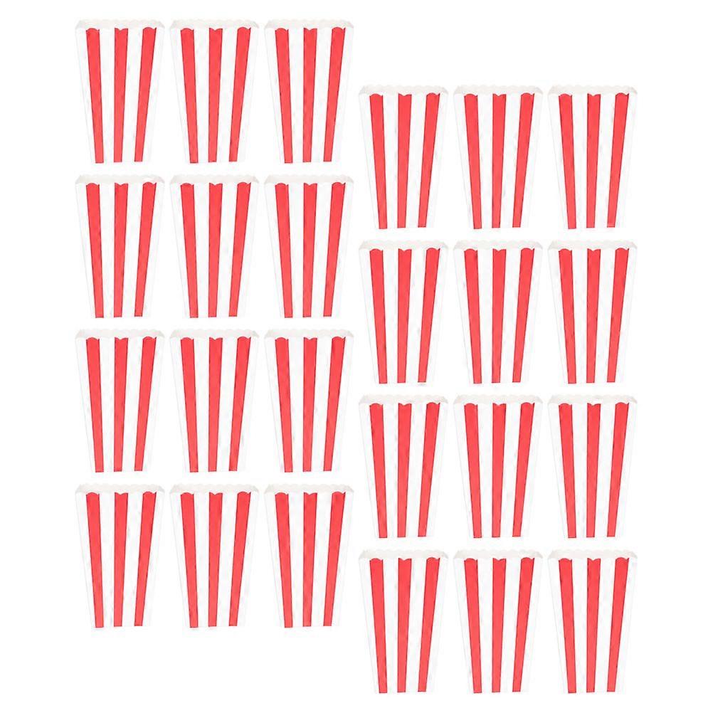 Disposable Paper Popcorn Boxes for Movie Assorted Colors and charming design 50pcs 3.5 x 3.5 x 6 inches