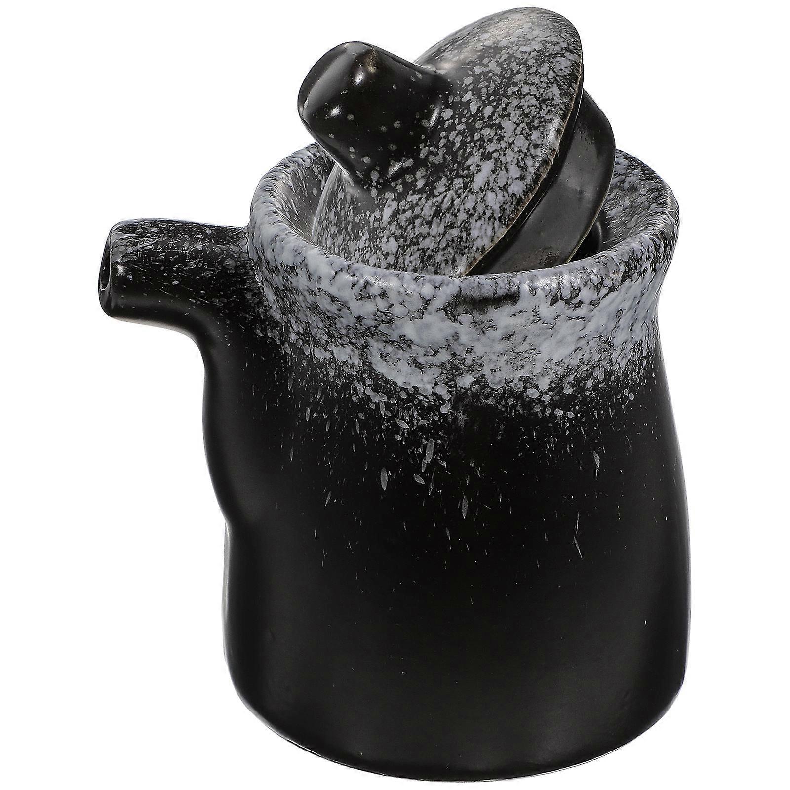 Spice Containers Ceramic Seasoning Canister For Buffet And Party 8.5X7.1X9.5CM 1Pack