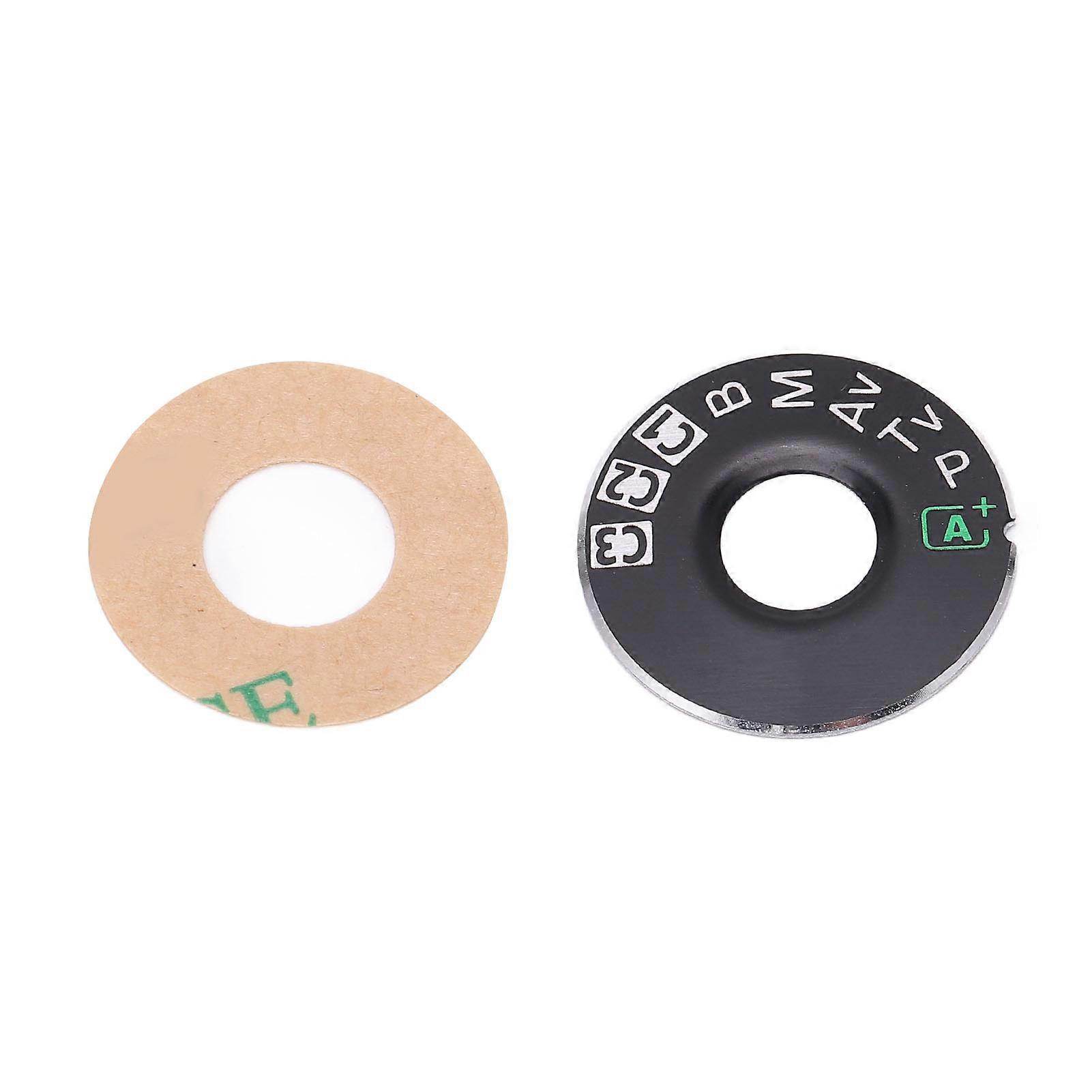 Camera Dial Replacement Metal Dial Plate Interface Cap with Adhesive Tape for 5D Mark III