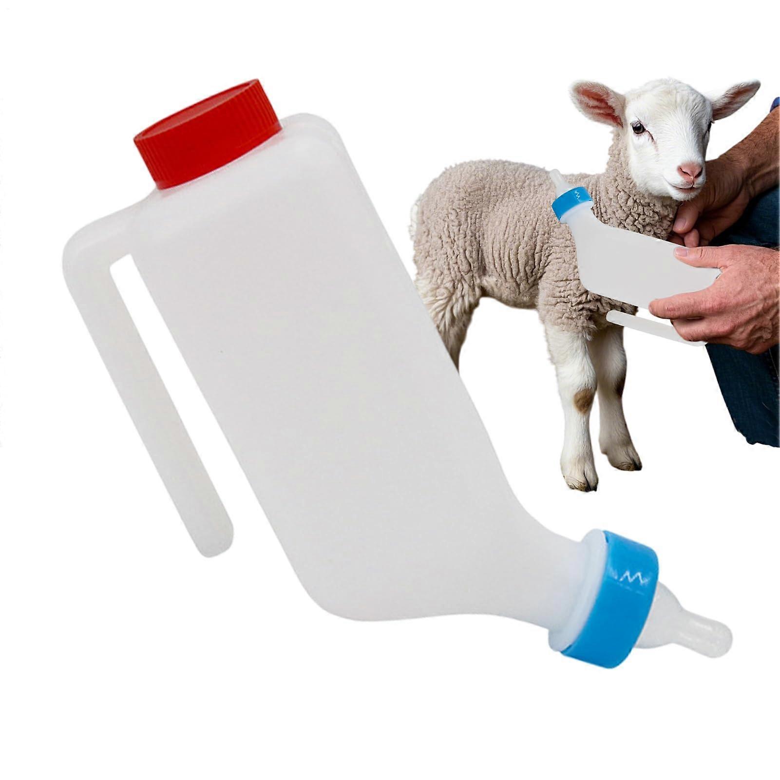 Lamb Feeding Bottle – 800ml with Soft Nipple for Sheep, Calves, Mammals