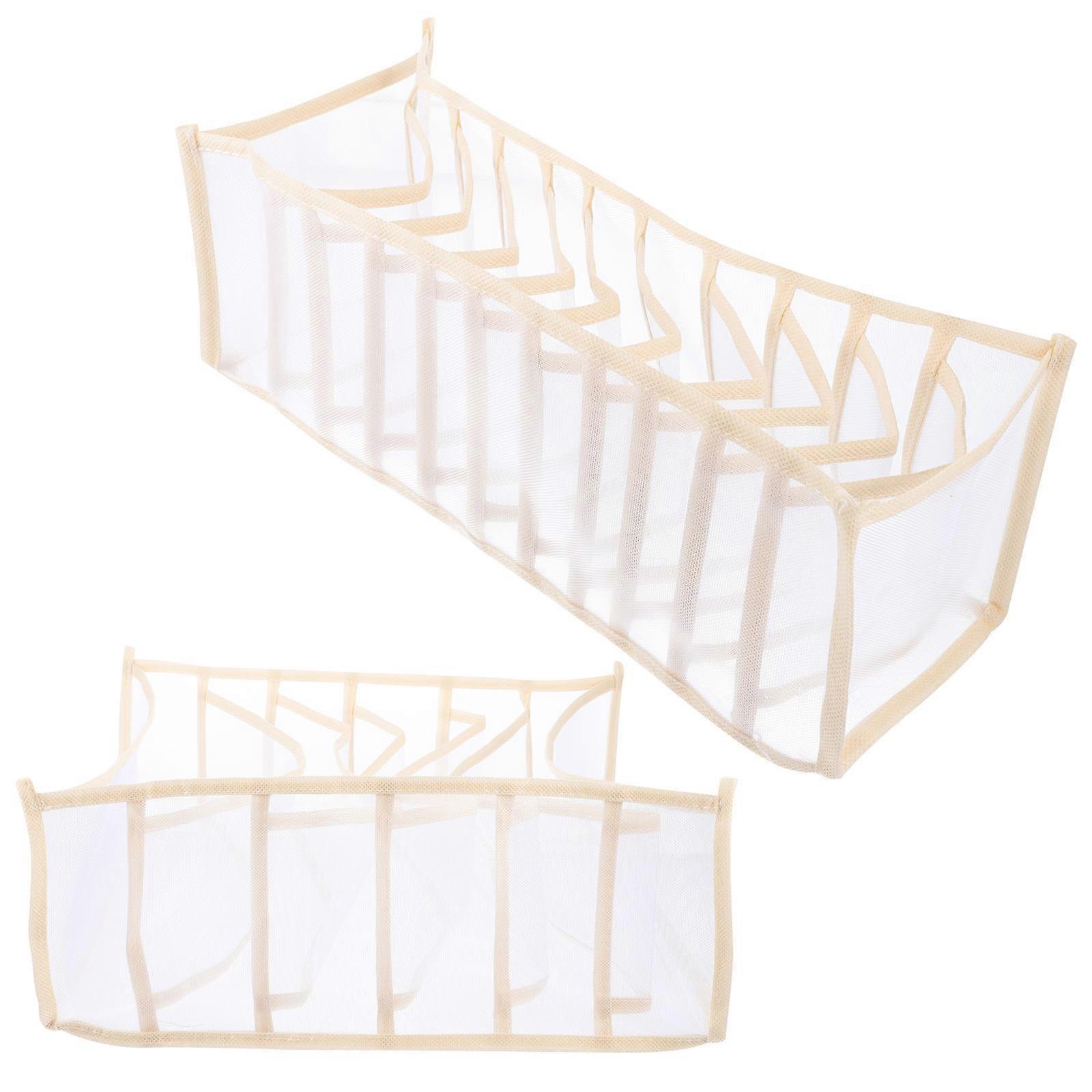 Household Underwear Boxes Organizer for Storage Use with Mesh Design 1Set