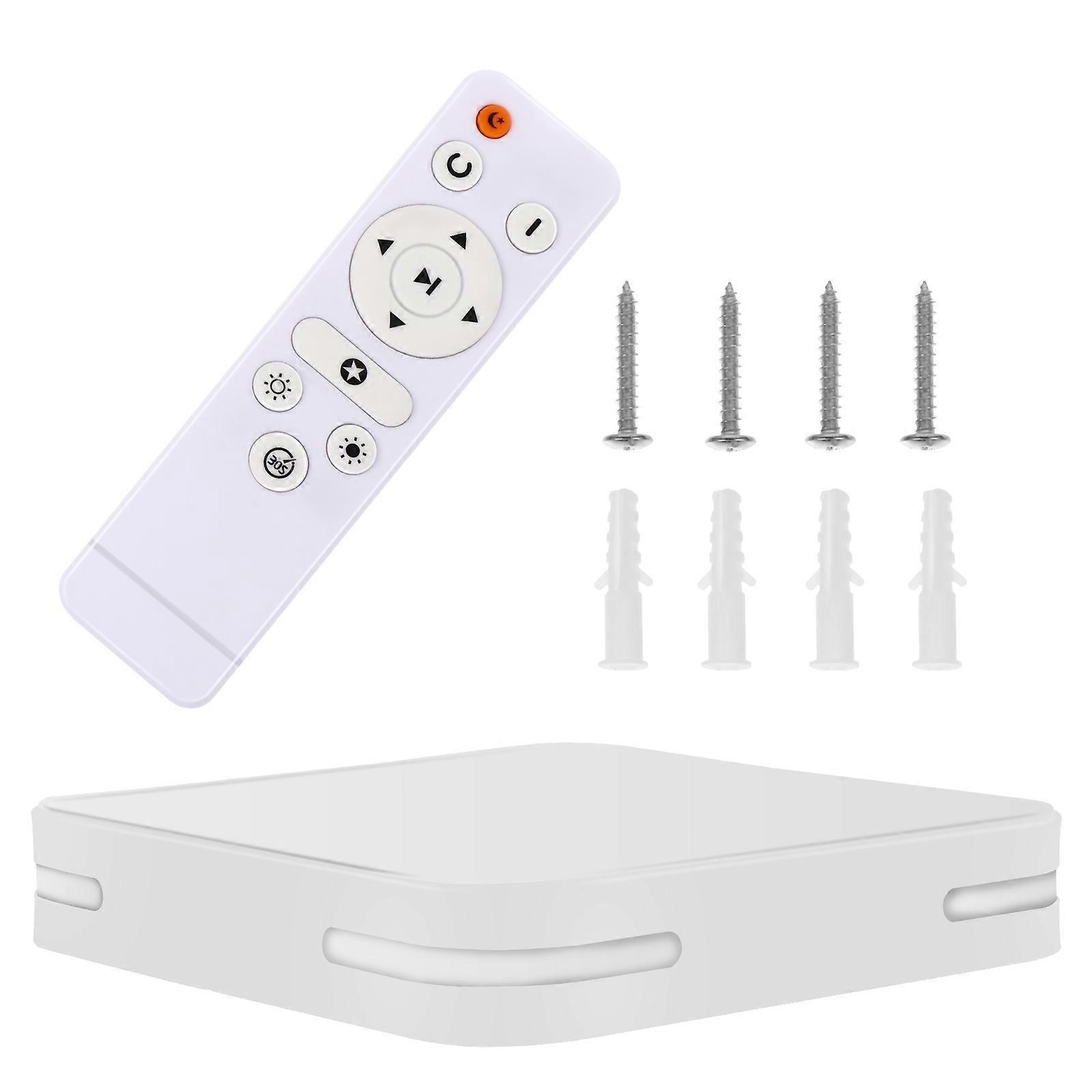 Square Ceiling Light Modern Simple Style Acrylic Hotel Lighting 30X30X5CM Remote Control 1Pack