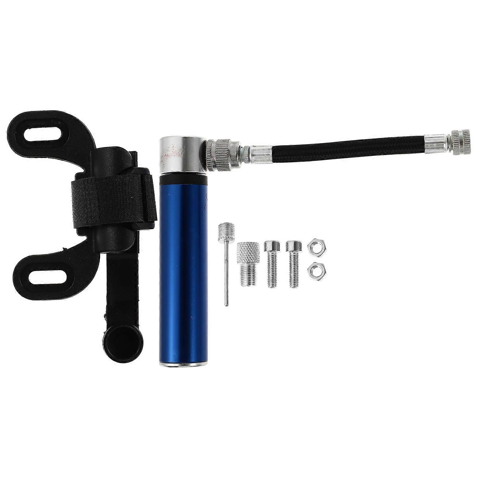 Blue Lightweight Bike Inflatable Pump with Comfortable Grip for Bike Use Made of Aluminum Alloy