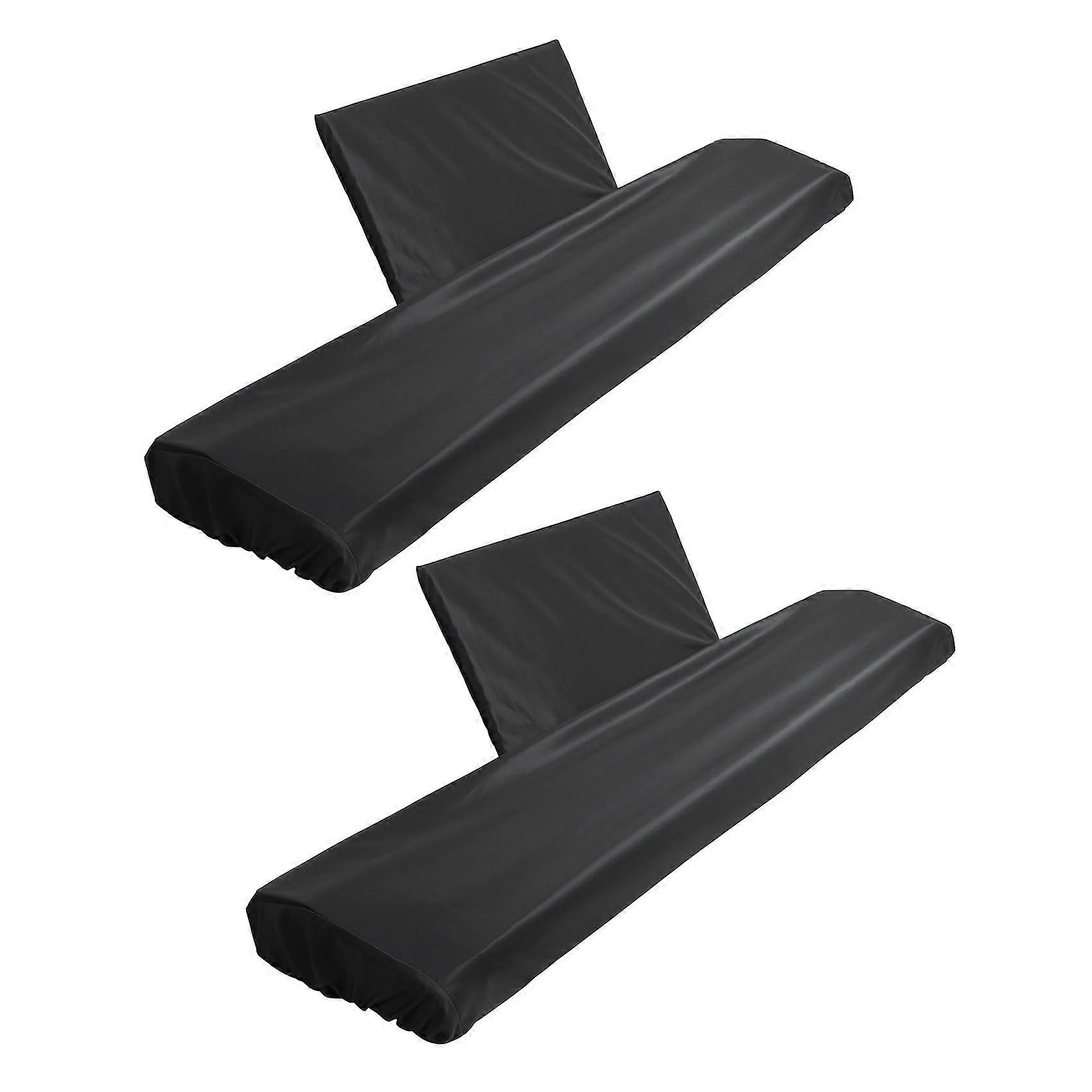 2X Piano Tastatur Staubschutzhülle für 88 Tasten, mit Notenständerabdeckung, E-Piano-Abdeckung, staubdicht und waschbar