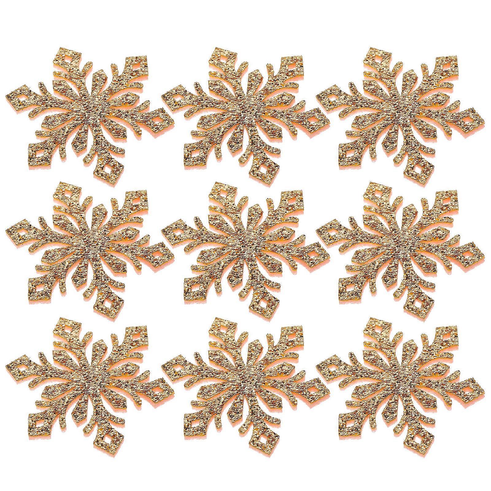 قواطع ندفة الثلج الزخرفية 30 قطعة مقاطع شعر DIY مثالية للنساء والأطفال بحجم 1.97X1.97X0.08In