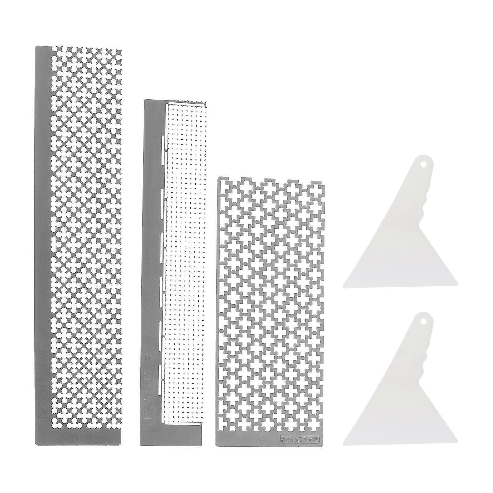 Diamond Picture Ruler Set   Stainless Steel Mesh Precision Tool for DIY Diamond Drawing, Durable & Smooth Surface, Ideal for Beginners and Skilled