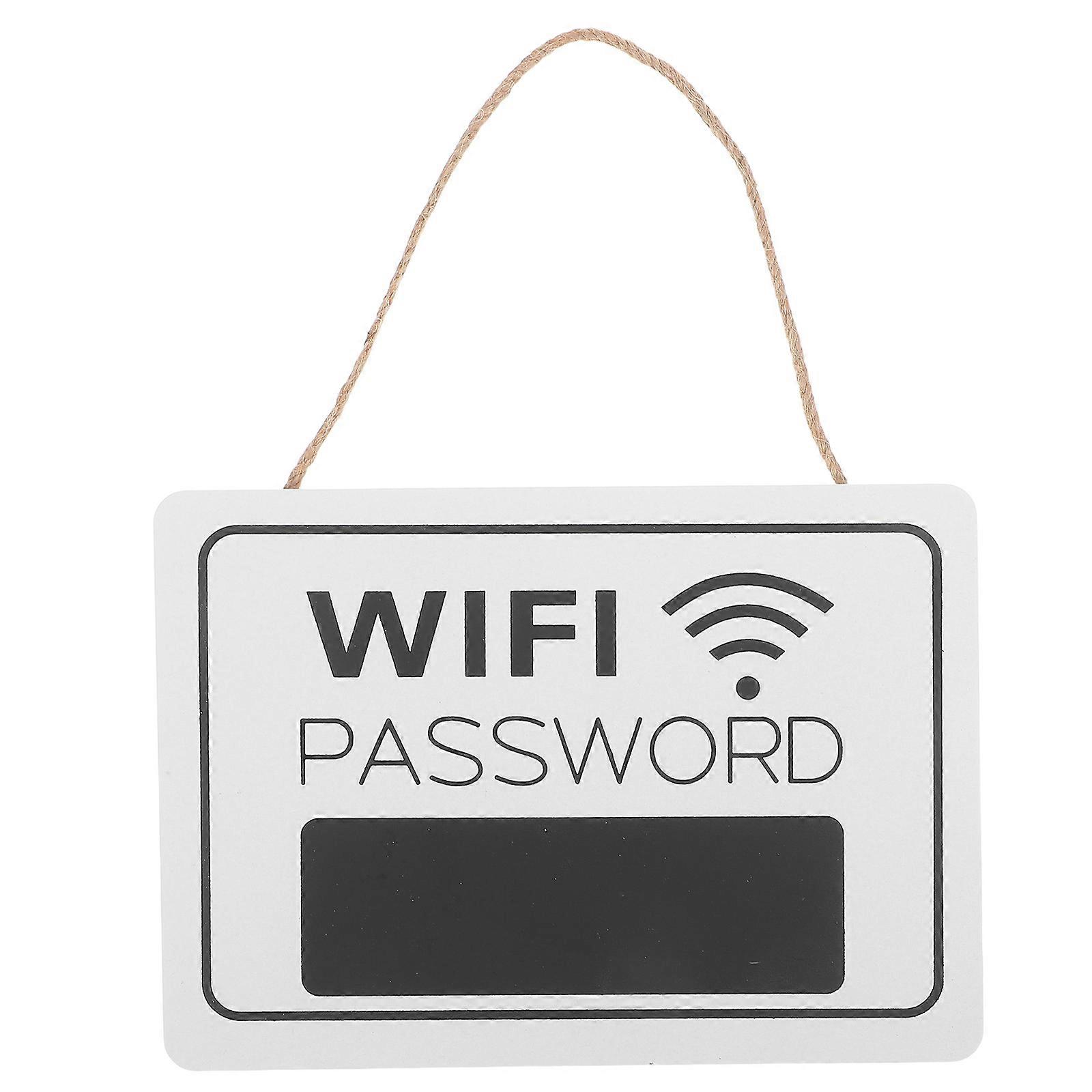 ドアサインWiFiパスワード壁画ハンギングオーナメント家族や友人用7.8×5.4×0.2in 1セット