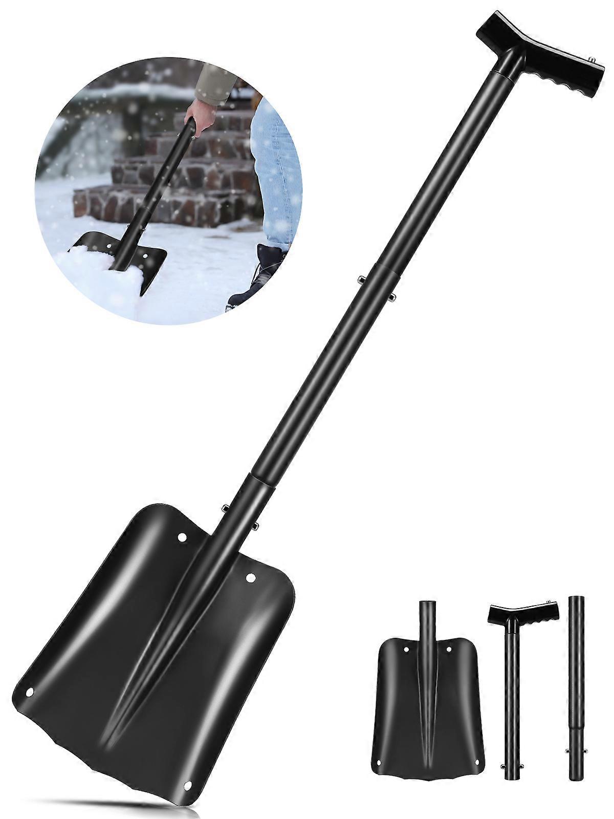 Snow Removing Tool With Square Head And Comfortable Grip Handle For De-Icing Winter Driving Necessity 1 Set