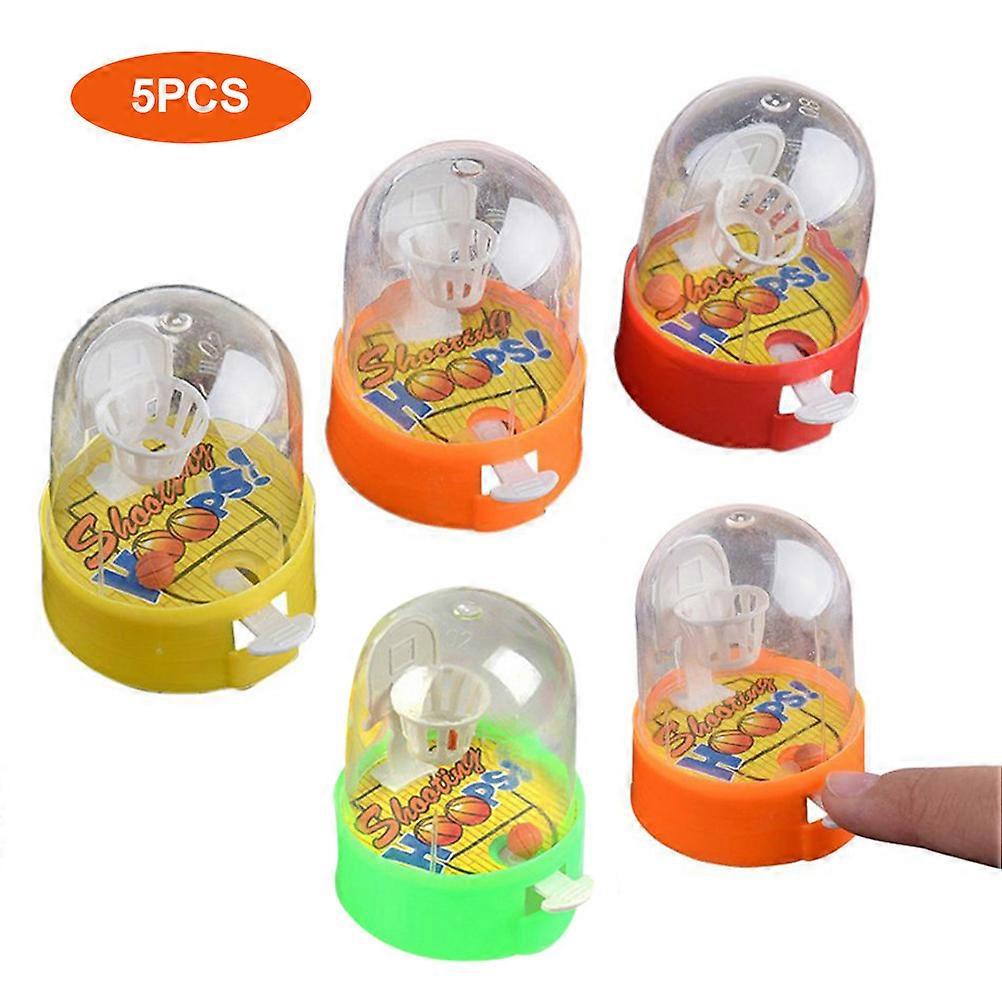 5Pcs Mini Finger Basketball Shooting Game Handheld Desktop Table Basketball Game Toys