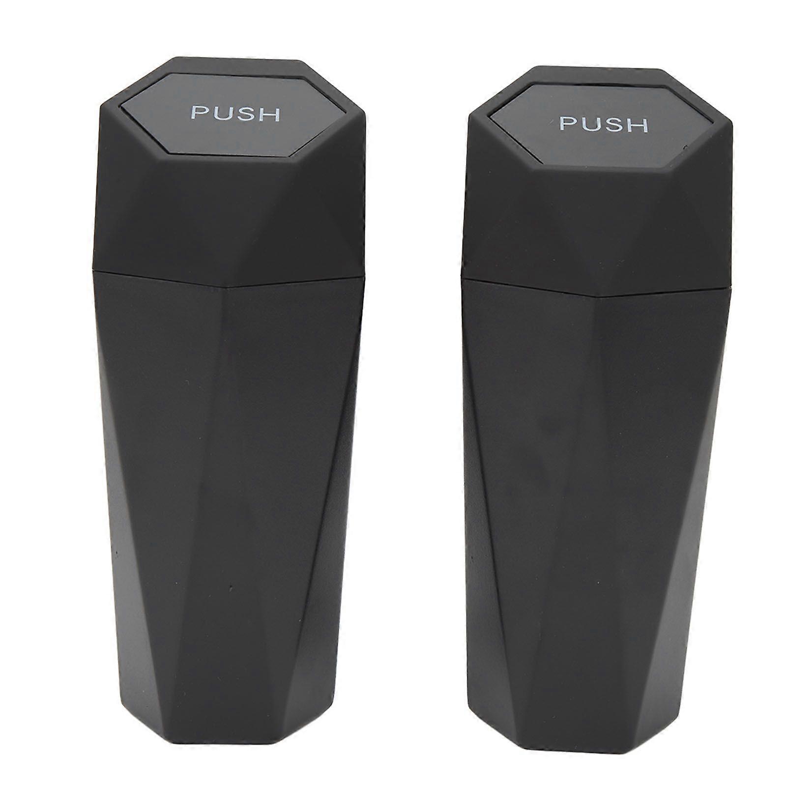 ポータブル車のゴミ箱防水2個、蓋付き自動車ゴミ箱