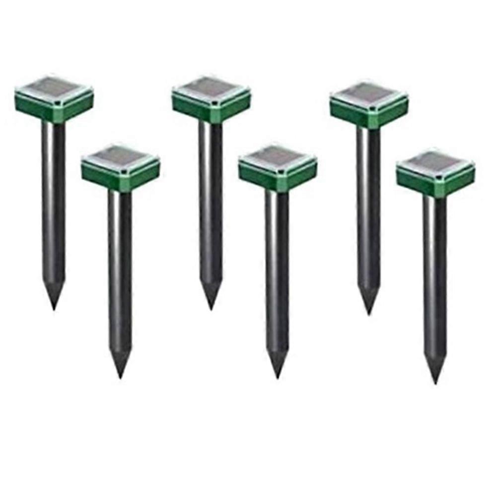 6 Pcs Solar Ultrasonic Electronic Snake Repeller for Garden Yard Farm