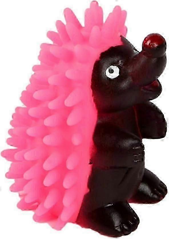 suitable for hundleksak in tpr,hedgehog-shaped with squeaker (pink)[d]
