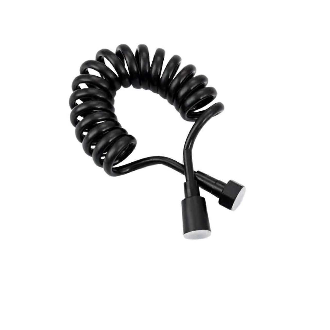 Duschschlauch 2.0m Flexible Black Shower Hose for Bidet Sprayer Toilet Connection Bathroom Accessory