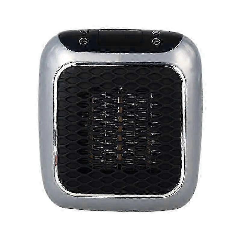 Portable 800w Ceramic Space Heater With Remote, 12h Timer, Led Display 2 Heat Settings - Electric Fan Heater For Home