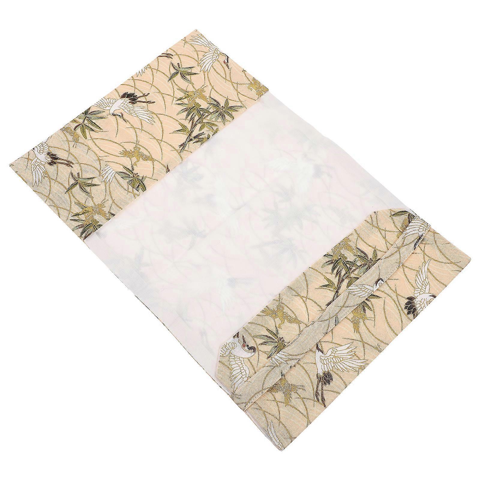 Decorative Book Cover For Books And Notebooks Designed For Everyday Use In Beige Cloth 1Pcs