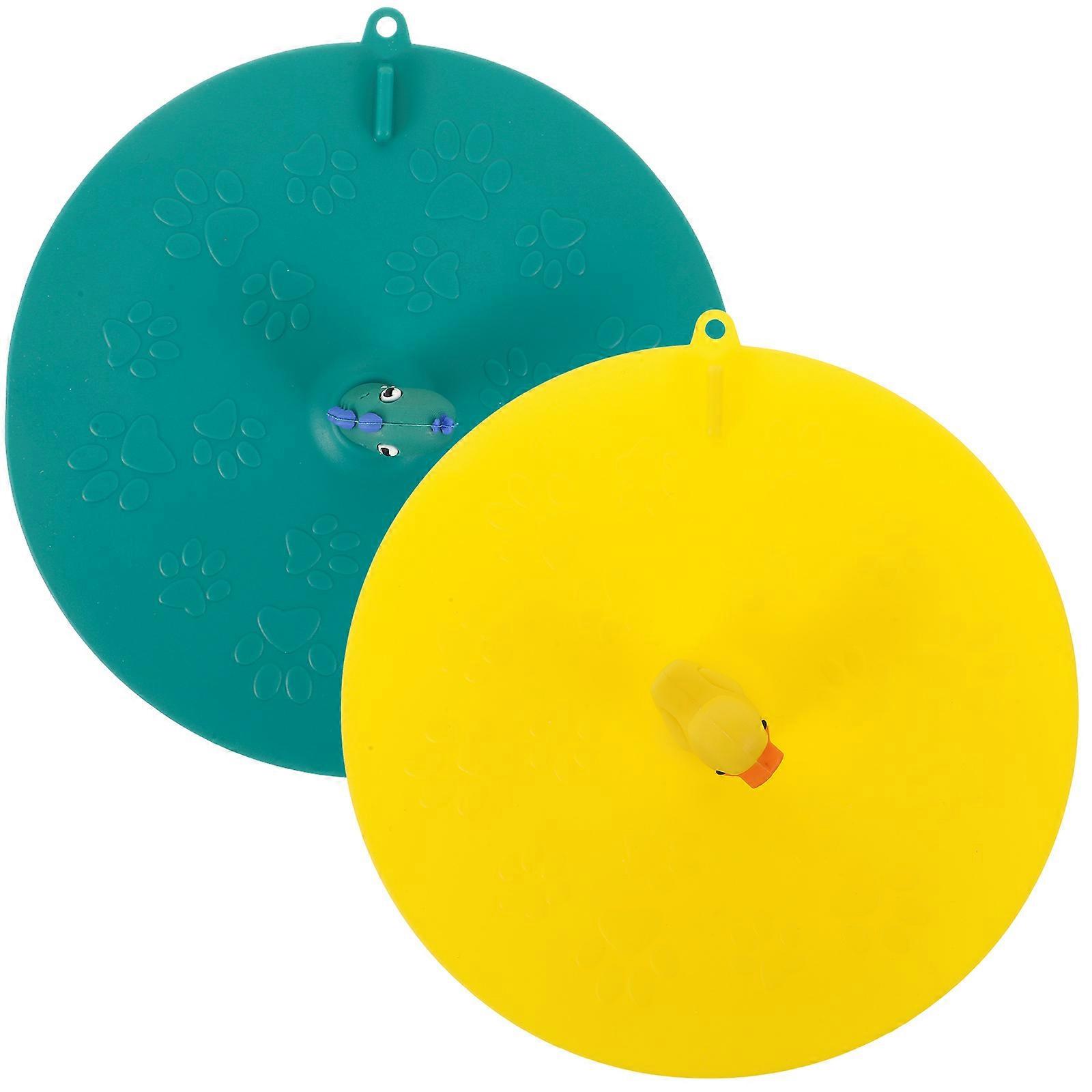 Silicone Bathtub Stopper Cartoon Drain Stopper For Bathroom Use Assorted Color Anti-Odor 2Pcs