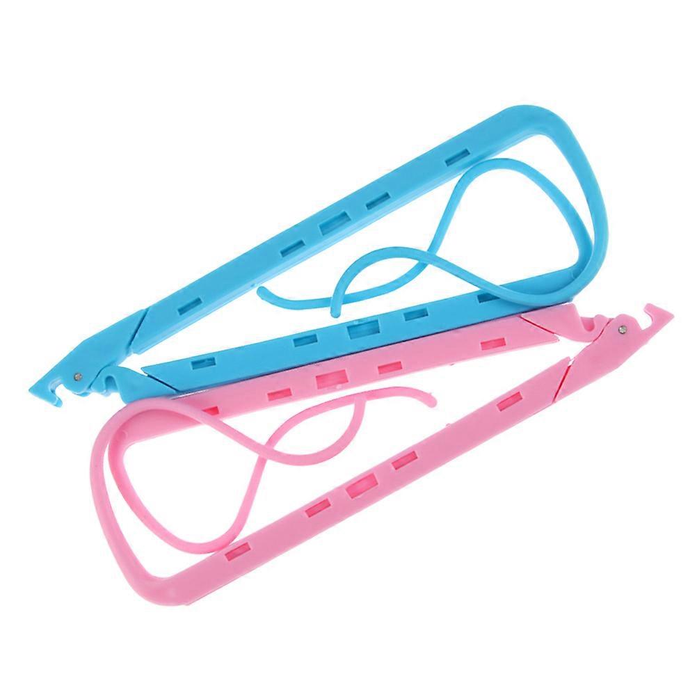 Blue Plastic Book Holder with Adjustable Angles for Comfortable Reading 2Pcs