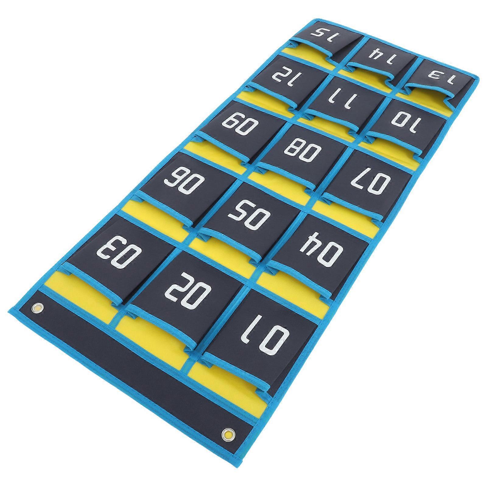 Wall Hanging Organizer for Phones & Calculators, Space Saving Phone Holder with Easy Mount for Classroom, Office, and Home Use
