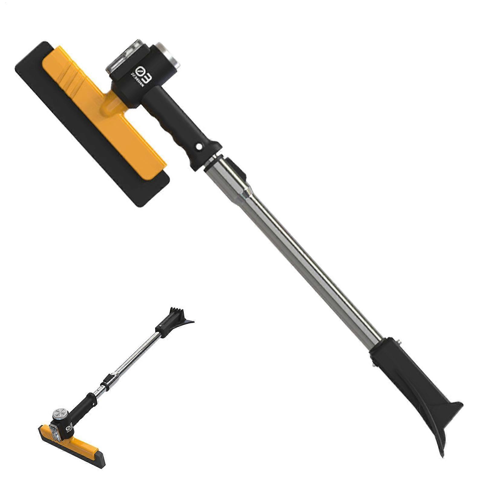 Snow scraper for car, snow scraper for car  Snow shovel  Extendable ice scraper with ergonomic handle, snow removal tool with LED light