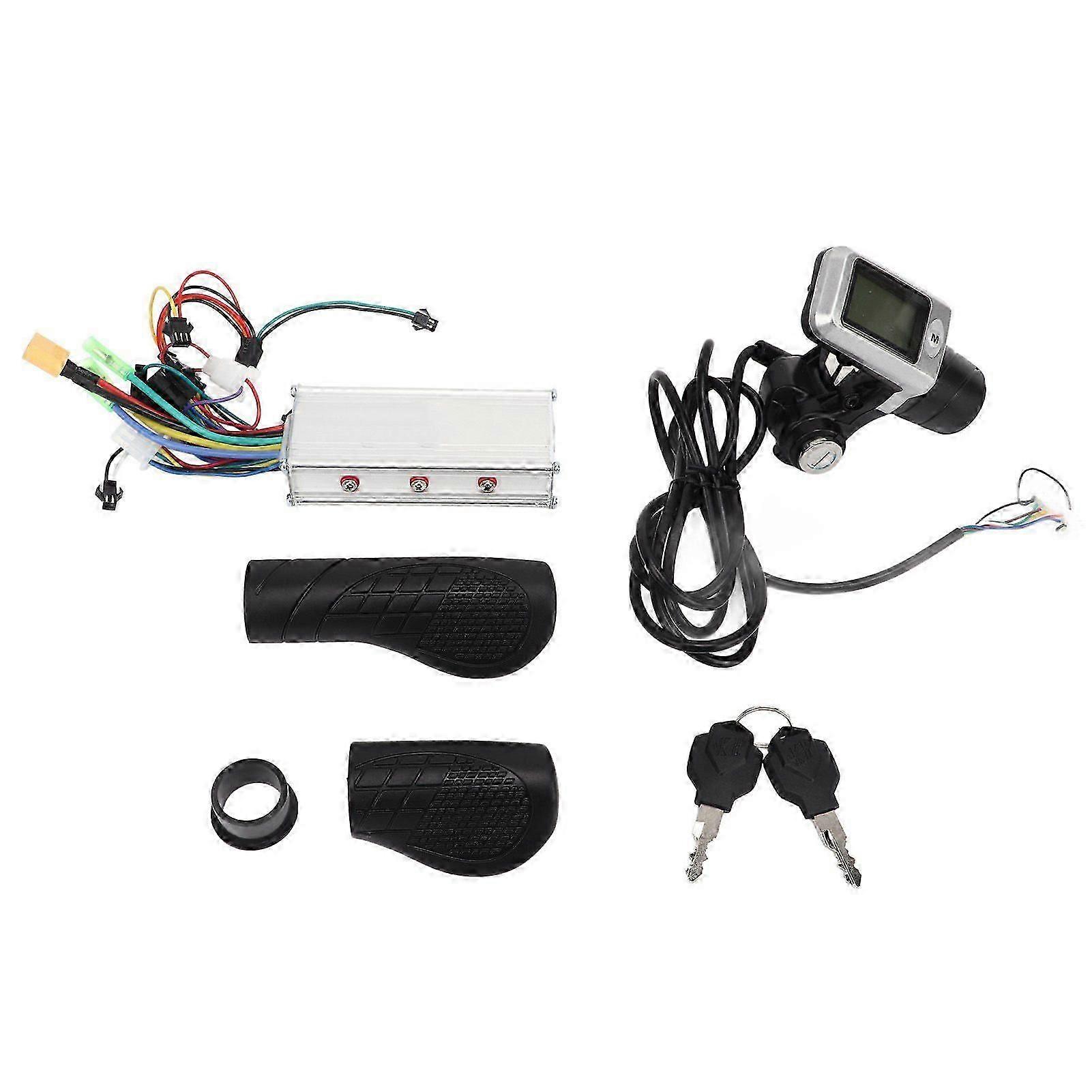 36V 48V 500W Scooter Controller Kit Electric Bicycle Controller with LCD Display for Scooter Modification Accessories