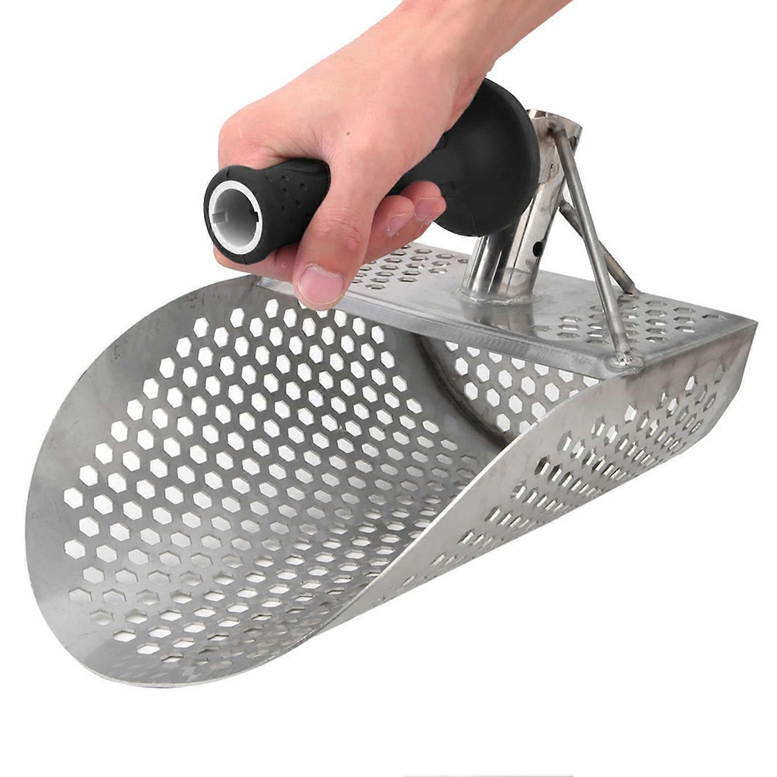 Lightweight Beach Diving Sand Shovel Metal Detection Gold Silver Hunting Tool with Hexagonal Hole 11.4 x 8 x 5.7 Inches