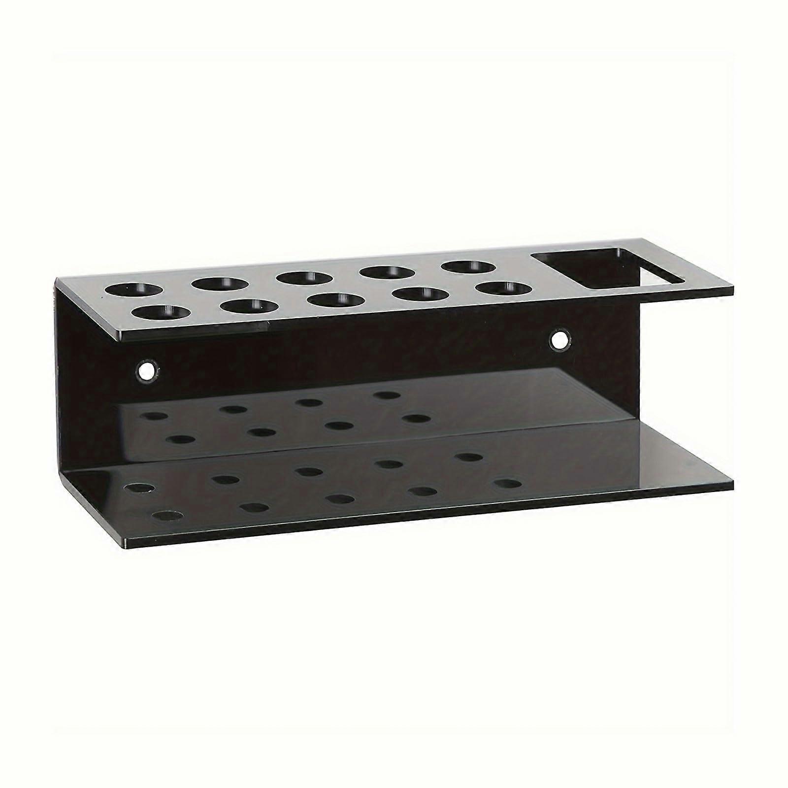 Wall Mounted Stationery Storage Rack Dry Wipe Marker Holder 10Compartment Classroom Organizer For DryErase Markers