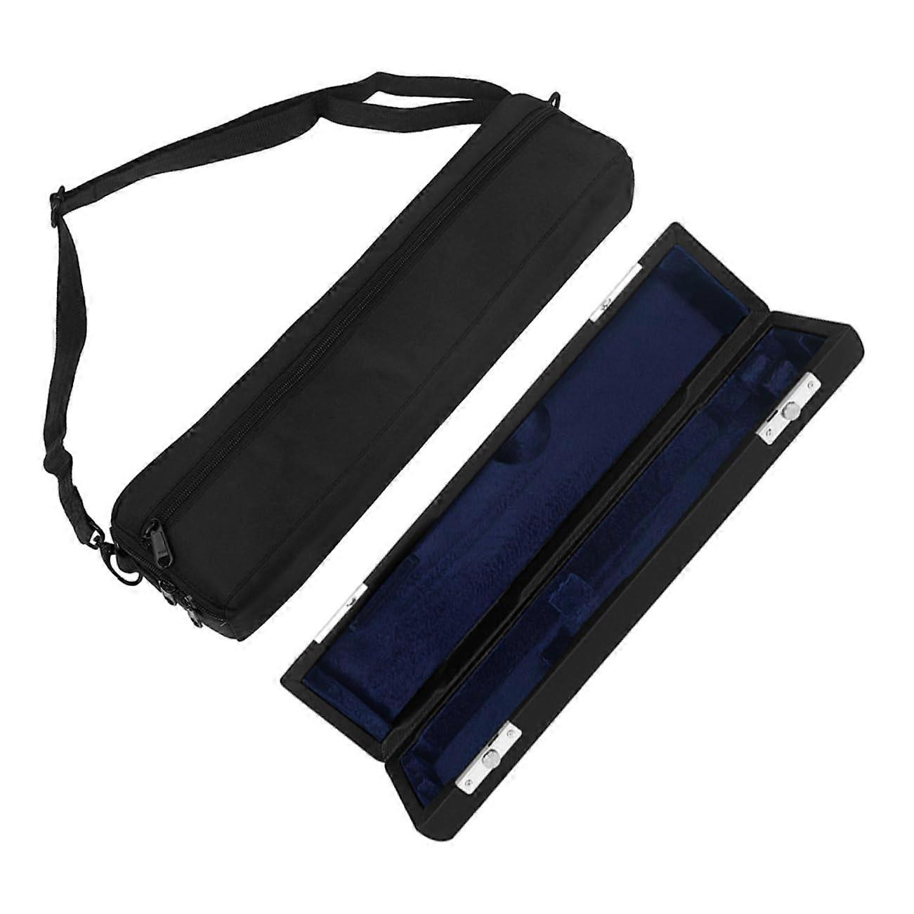Flute Case With Adjustable Shoulder Strap Protective Durable Oxford Fabric Woodwind Instrument Case For Musicians