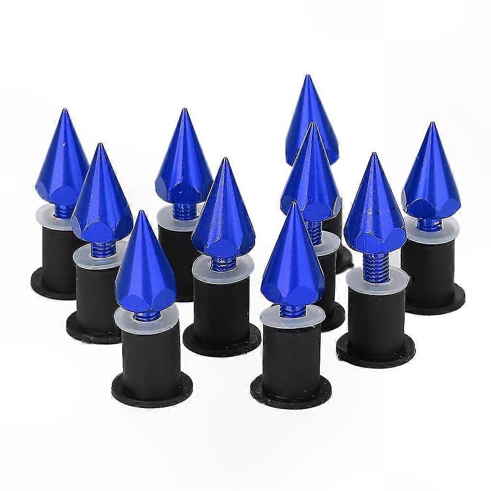 Motorcycle Windshield Spike Bolts M5 Screws Nuts Modification Accessories Blue