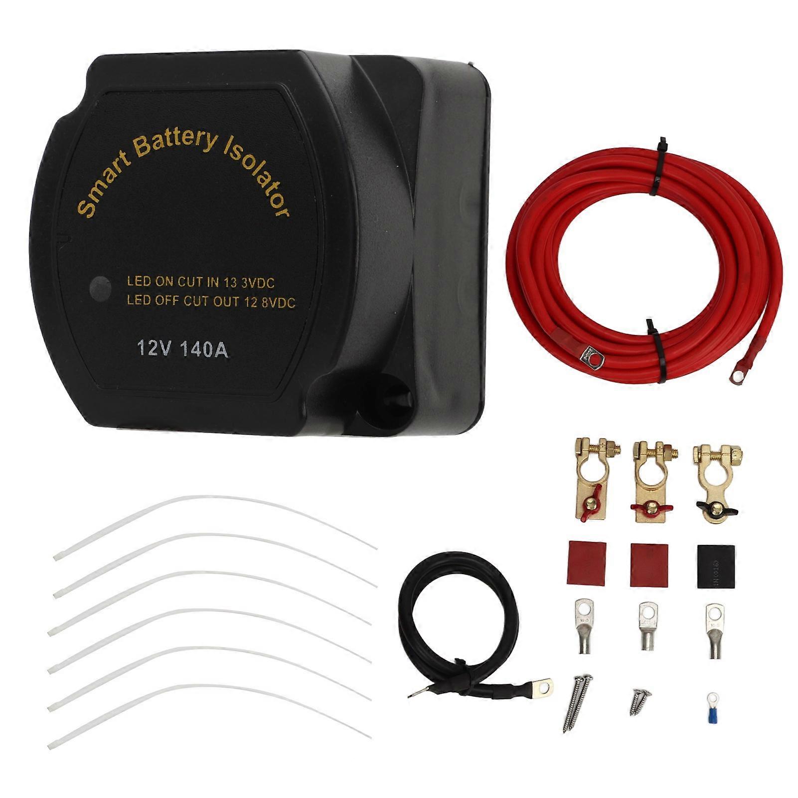 مرحل عازل البطارية المزدوج الذكي 12 فولت 140 أمبير مقاوم للماء للمركبات على الطرق الوعرة ATV UTV RZR