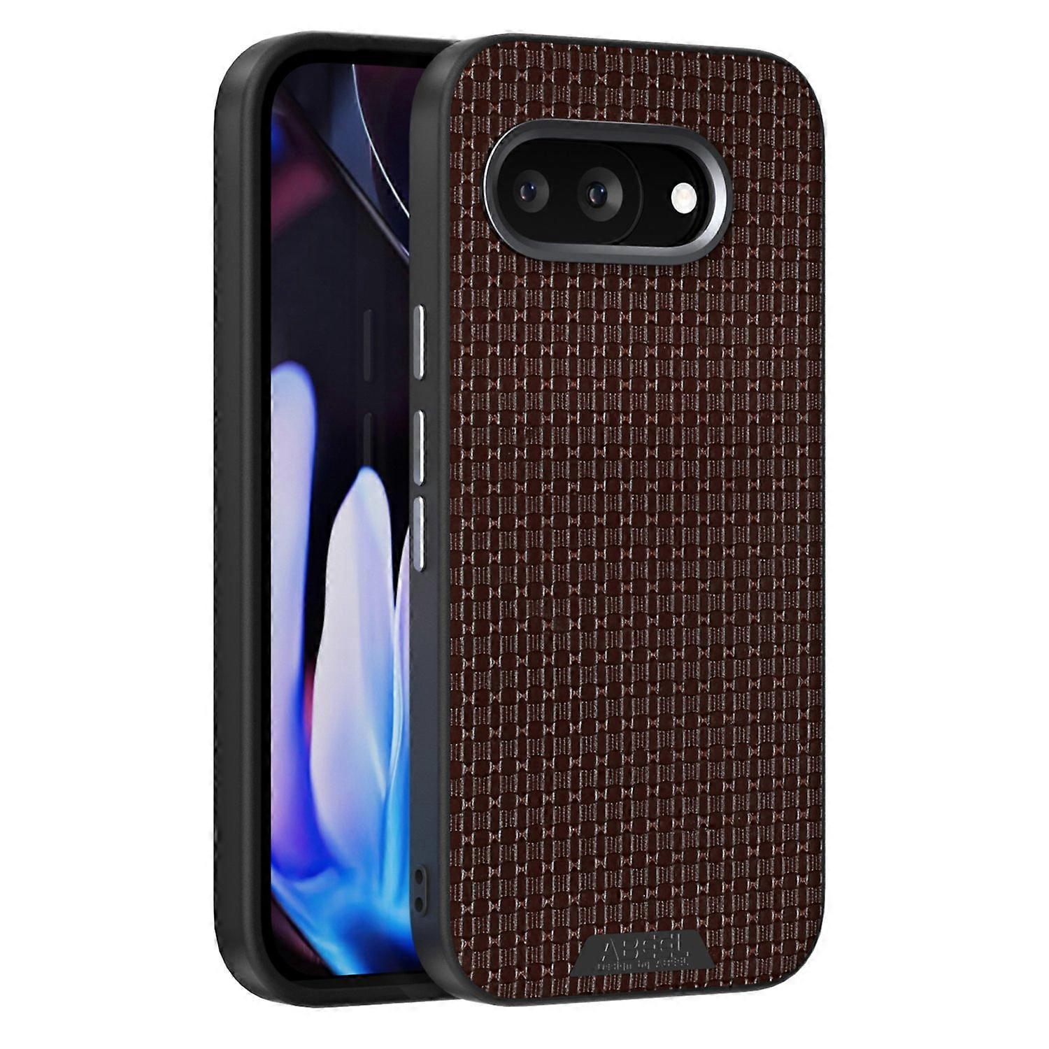 ABEEL For Google Pixel 9a Case Compatible with MagSafe Textured Micro-Embossing Back Cover - Coffee