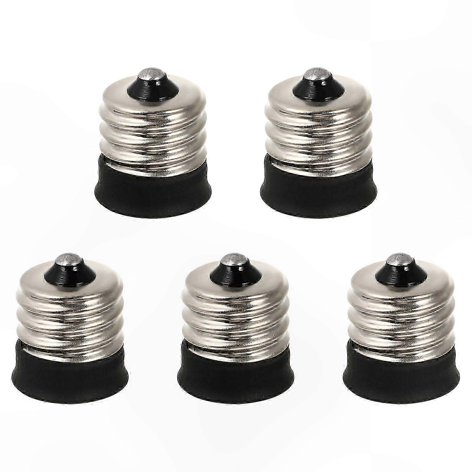 E17 to E14 Lamp Base Adapter Converter, Durable Copper, 5 Pack, Suitable for Home Lighting Needs