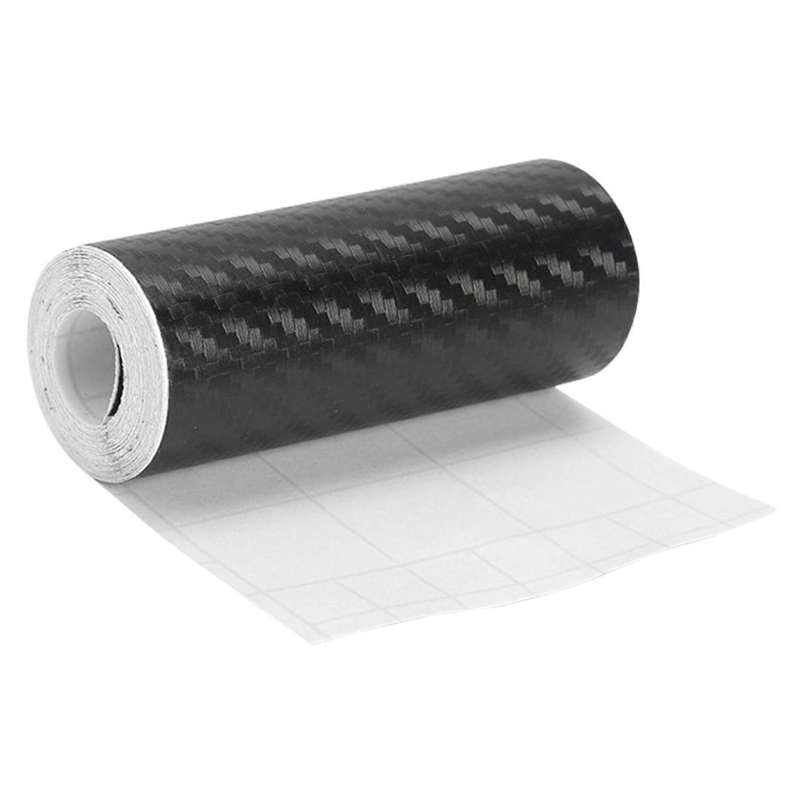 Carbon Fiber Wrap,Sticker Wrap Tape Car Film Detailing Self Adhesive Sticker Sheet Weave Cross Fabric, 10 Cm Wide 3 metros de largo