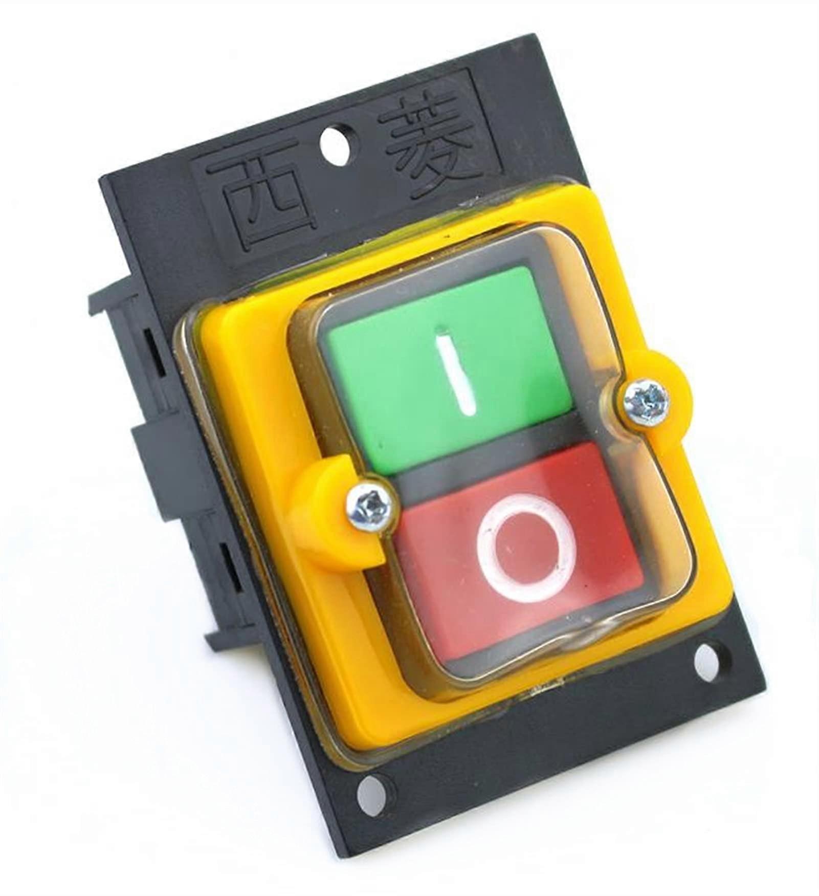 Push Button Switch On Off Start Stop Waterproof 10A 380V AC 75x52mm KAO-5M