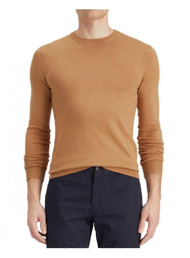 Men's Scotch & Soda Viscose Pullover Crew Neck Light Camel