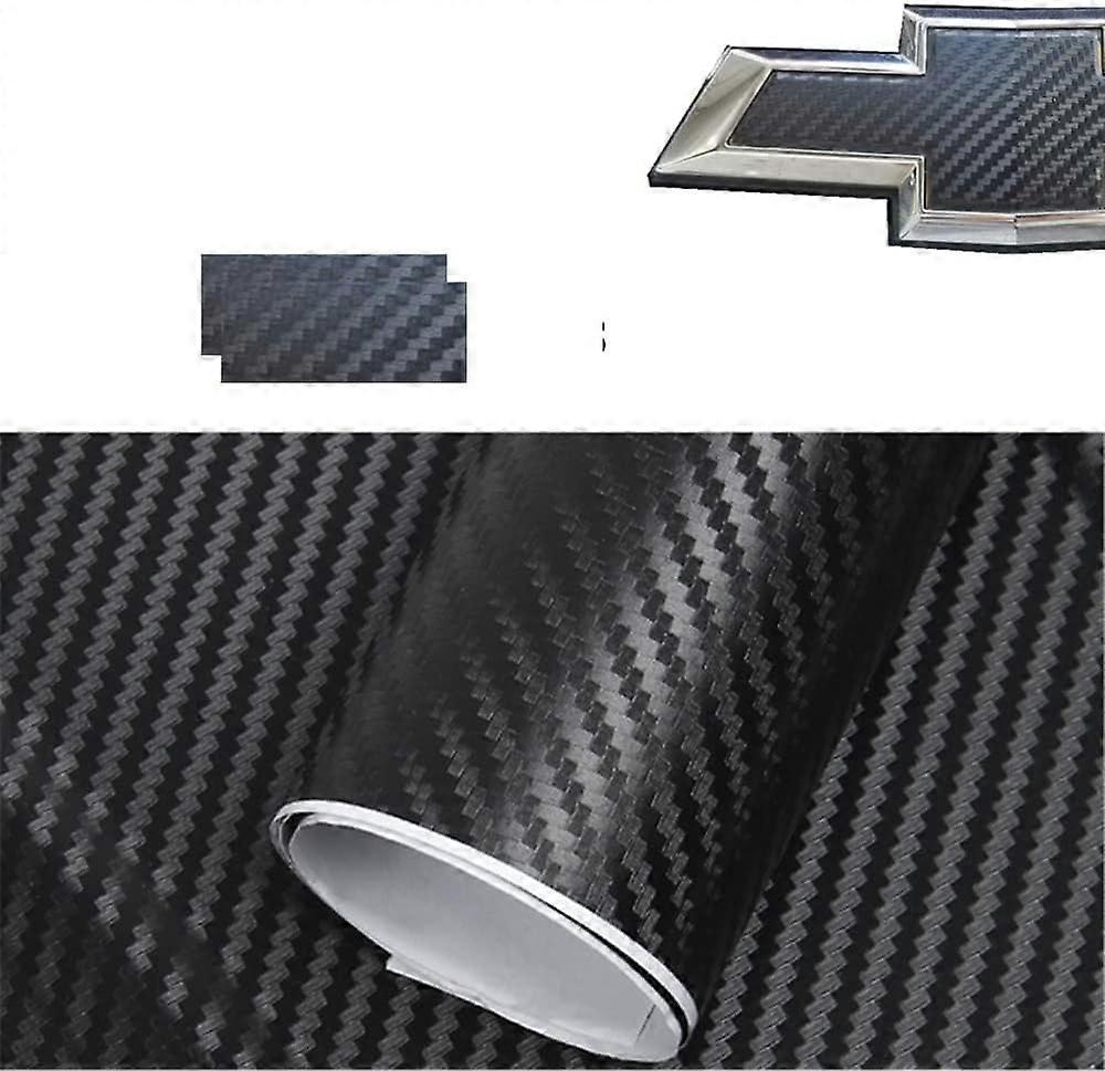 Carbon Fiber Chevy Bowtie Emblem Overlay Sheets (2 pcs)