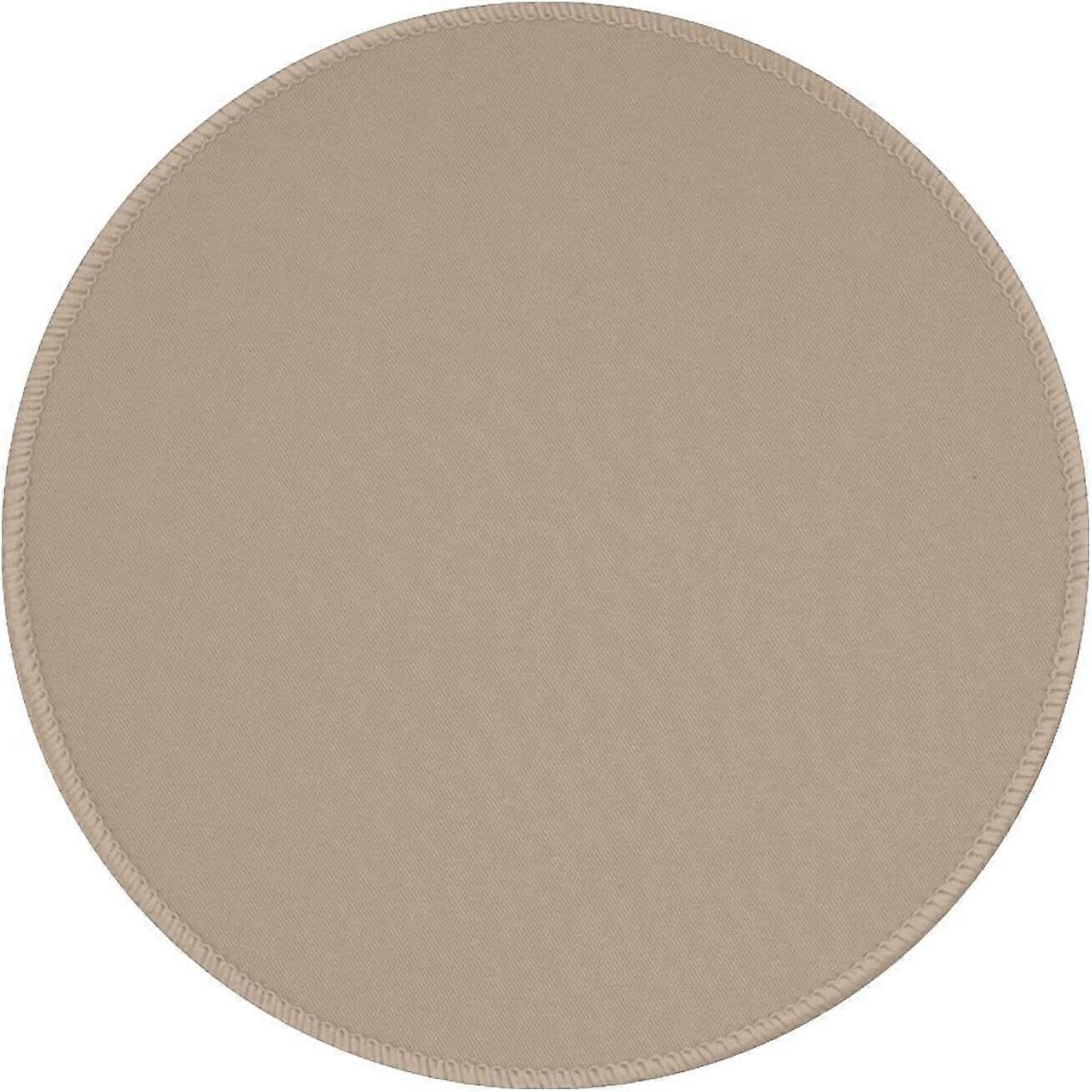 Solid Color Light Brown  Mouse Pad,NonSlip Rubber Base Durable Stitched Edges