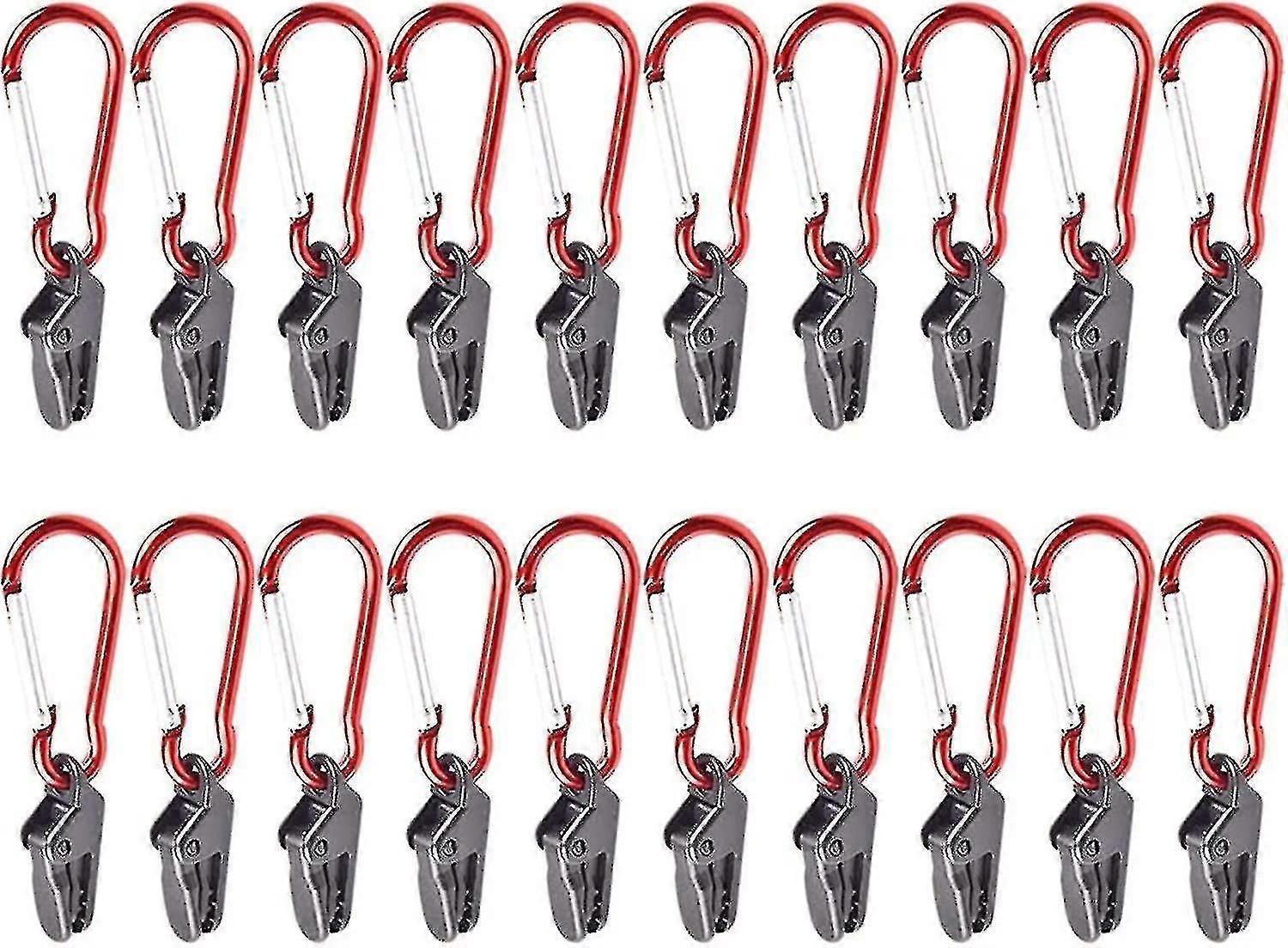Tarp Awning Clips, 20 Glove Holder Tarp Clip With Plastic Clamp Awning Clamp Windproof Tent Instant Clipa