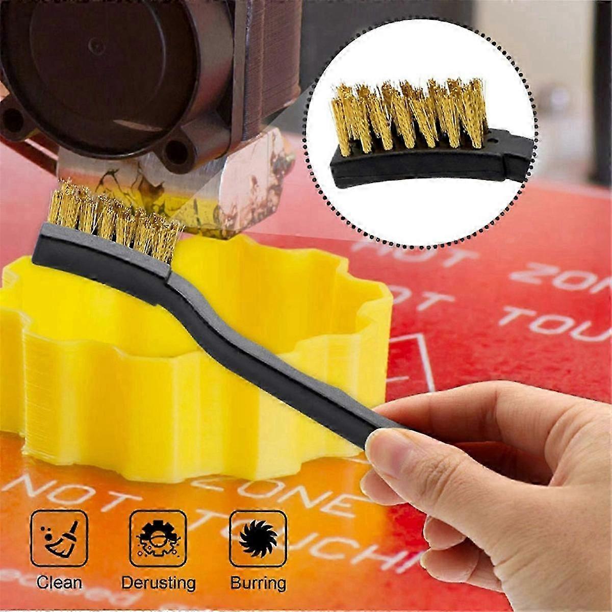 3D Printer Nozzle Cleaning Tool Kit with Cleaning Needle Brush Yellow