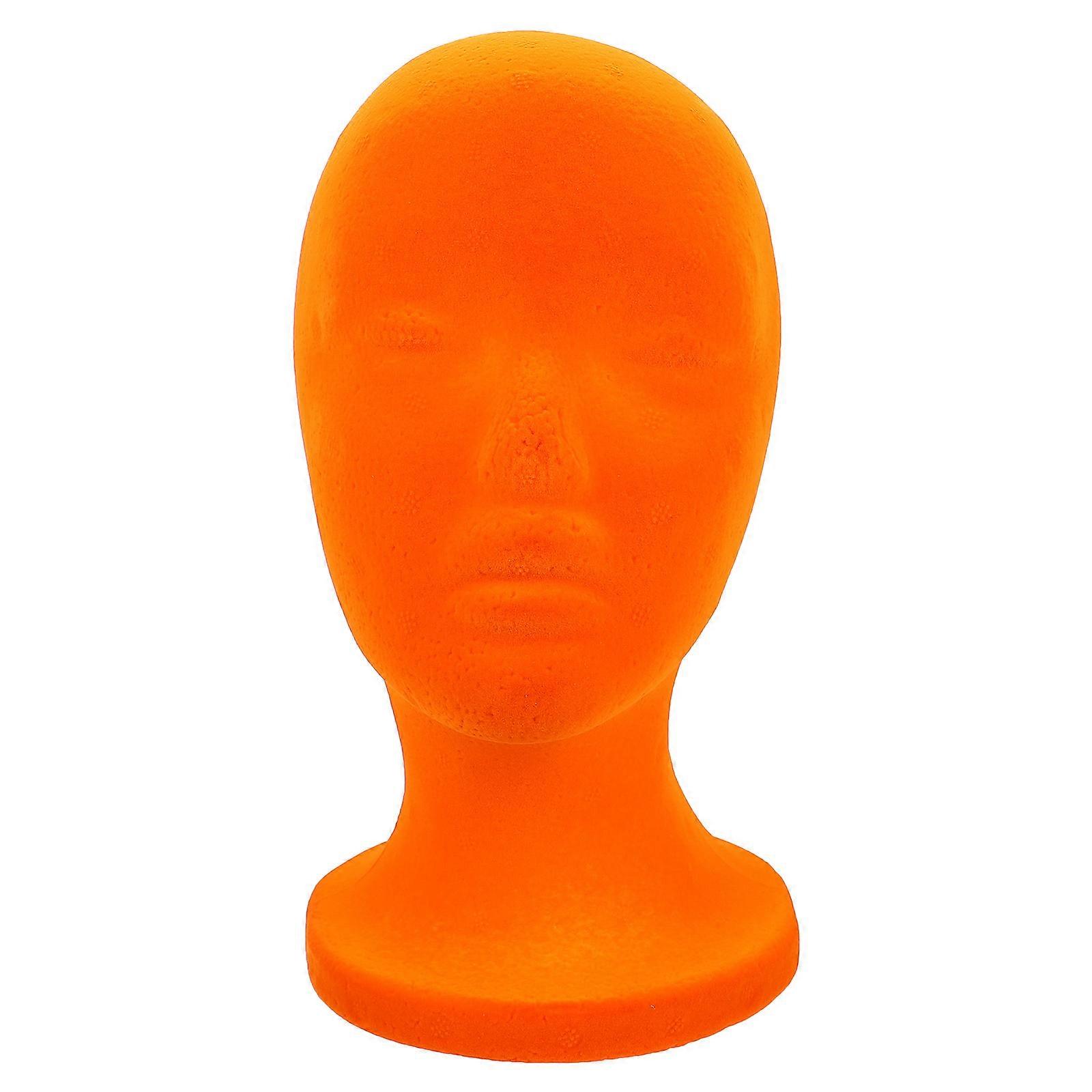 Foams Mannequin Head Display Stand Lightweight Durable for Wigs Hats Glasses Salon Home Reusable Smooth Surface Drying Styling