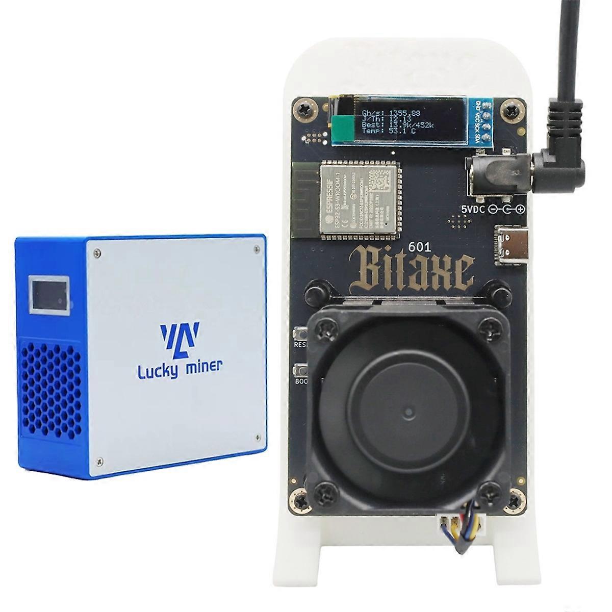 Gamma 601 1.2TH/S 18W BM1370 Asic Chip+ LV07 V7 1TH/S BTC Solo Miner BTC Crypto Asic Miner EU PLUG