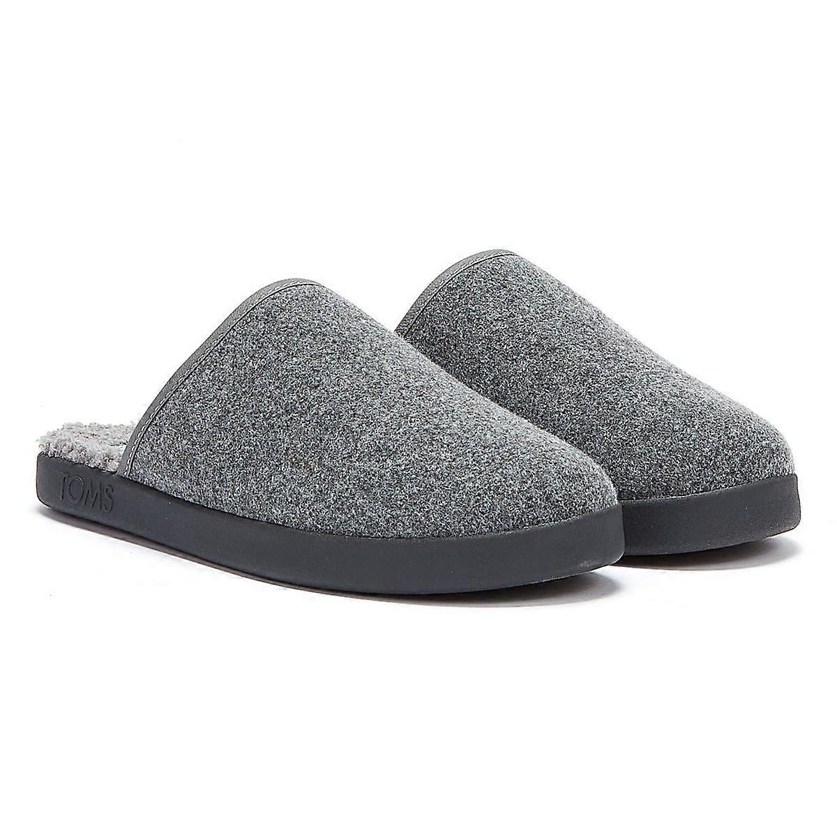 TOMS Harbor Mens Grey Slippers