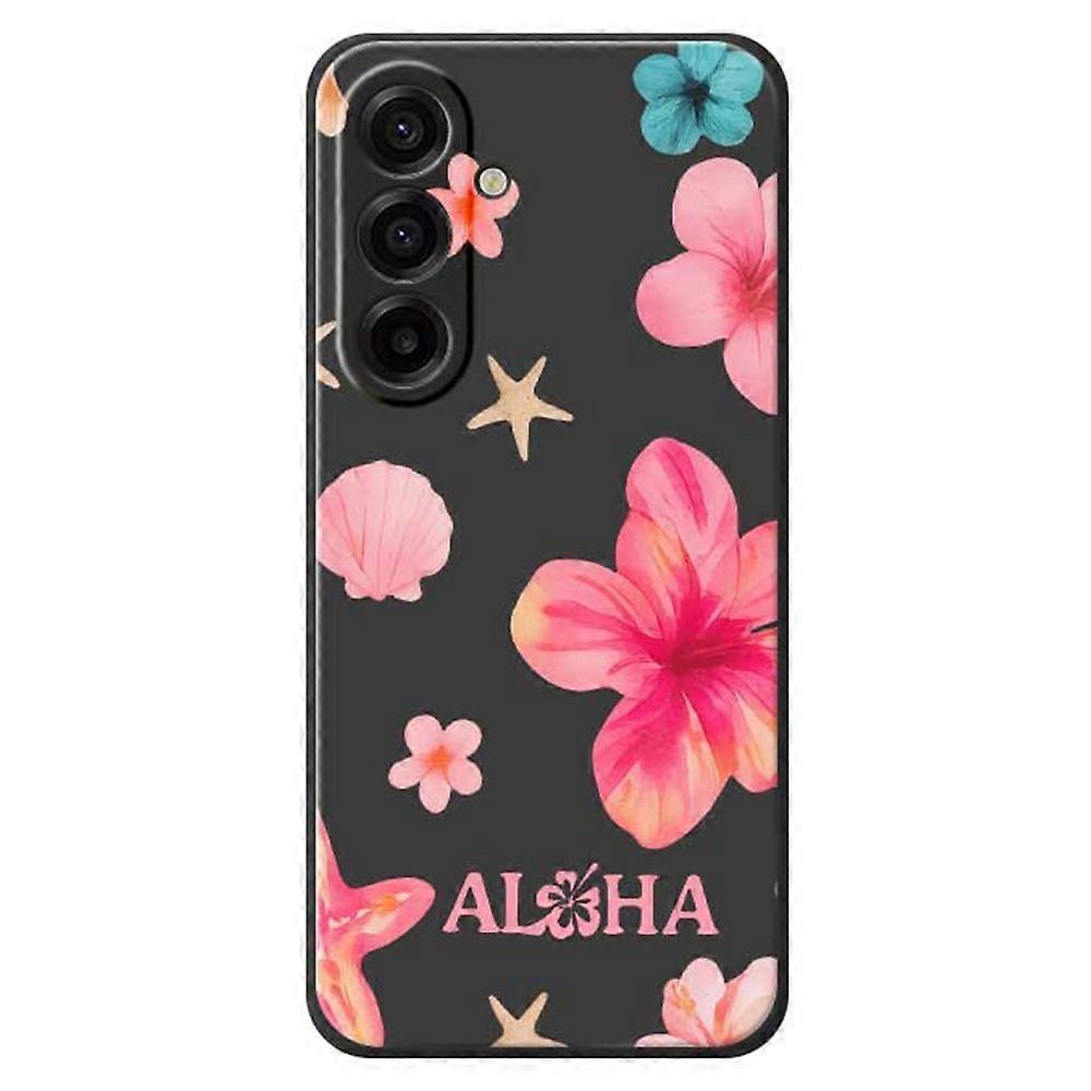 Compatible For Samsung Galaxy A17 5G Case Shell Flower Pattern Printing Straight Edge TPU Phone Back Cover