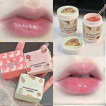 3Pcs Lip Balm Cute Ice Cream Shape Moisturizing 3 Fragrance Wrinkle Removal Lip Care Cream with Lip 