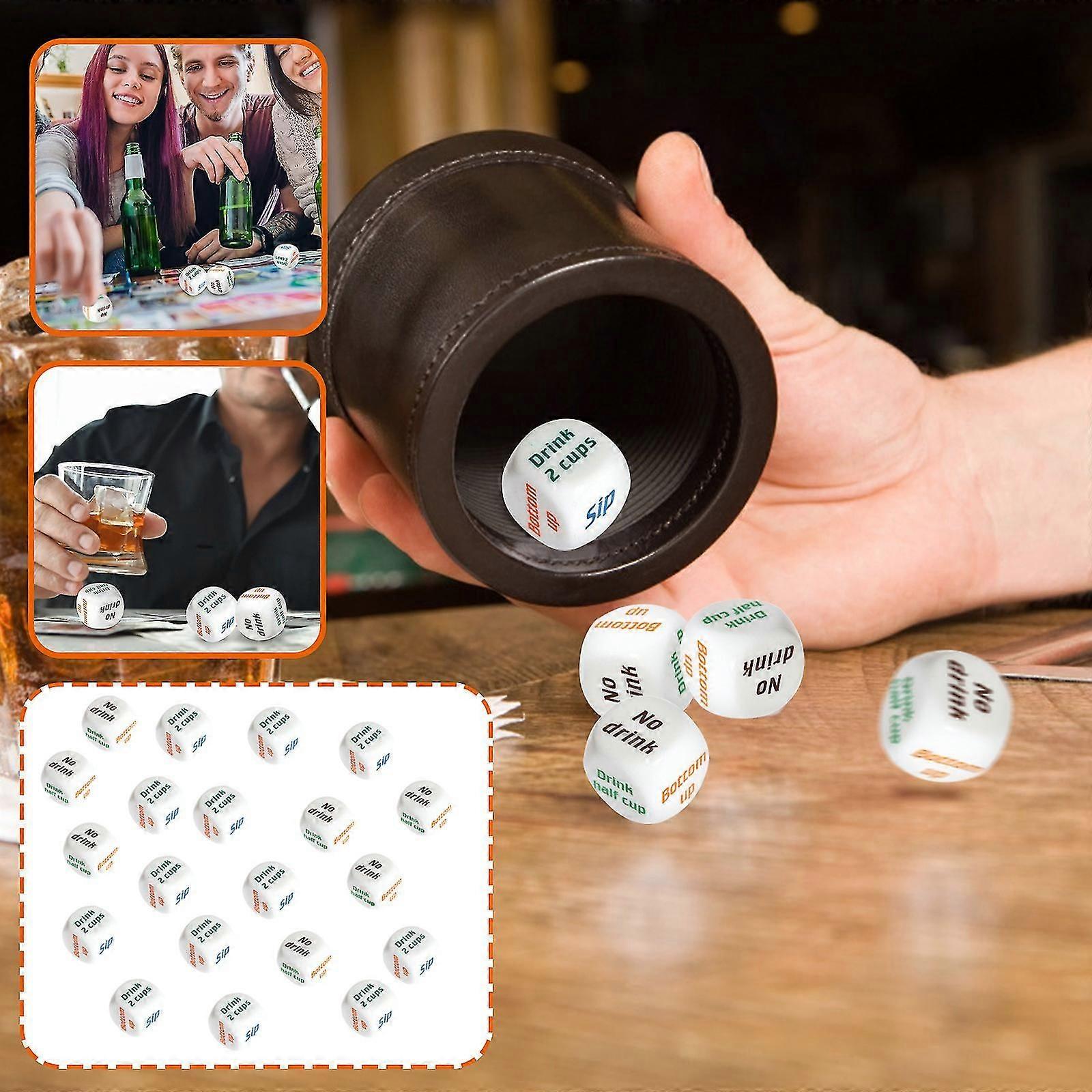 20pcs Party Dice Creative Game Dice Random Colors