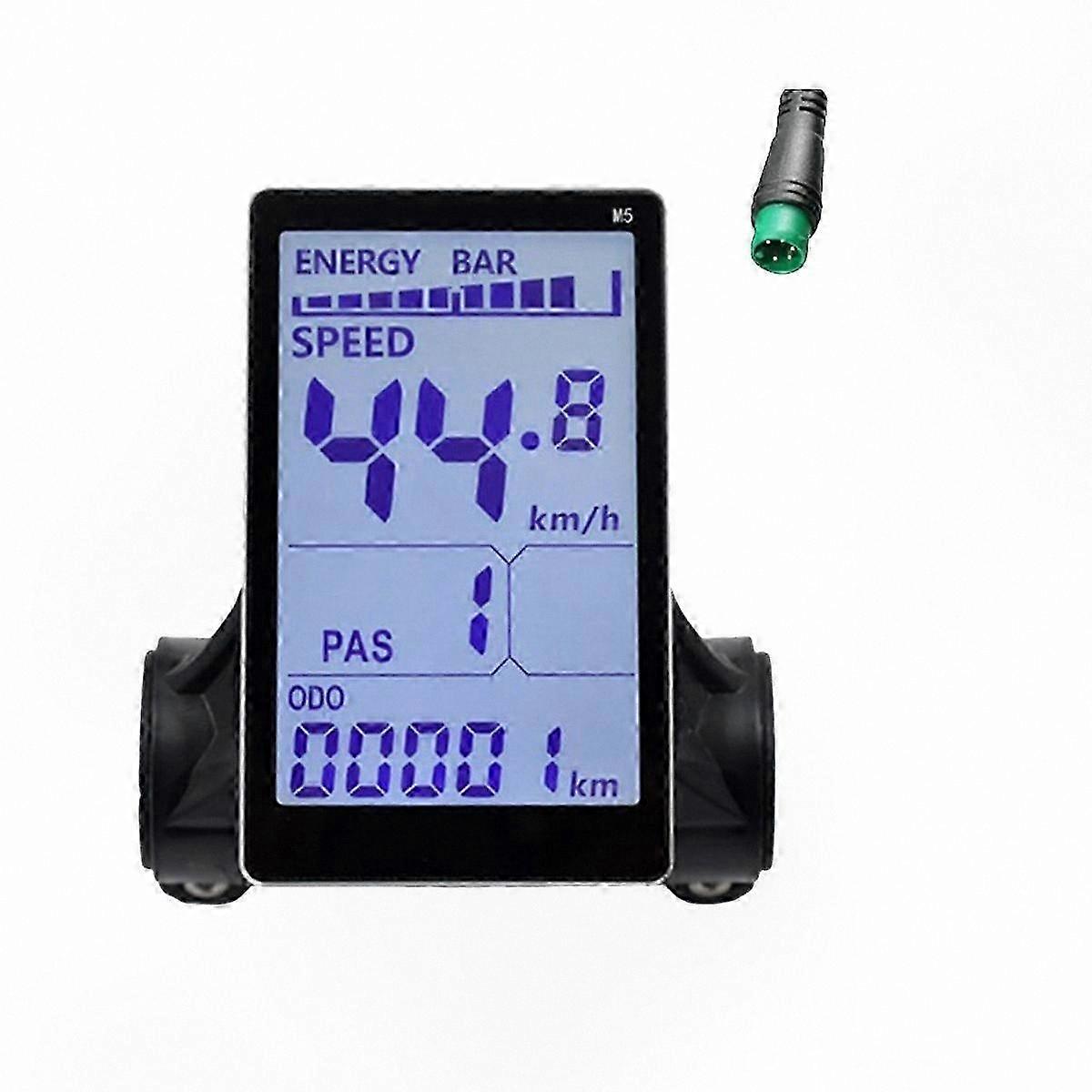 Voltage Display Panel for Electric Bikes and Scooters, 24V-60V-Compatible, E-Bike LCD Screen Meter