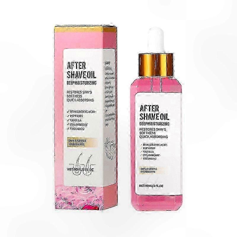 Hydrating Shave Serum for Women, Infused with Strawberry and Vanilla, Gentle Formula for Soft Skin, Reduces Ingrown Hairs and Dryness