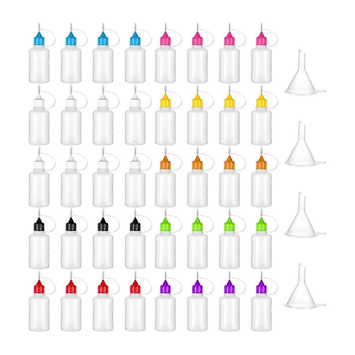 Glue Applicator Bottles 30ML/ 1OZ Precision Needle Tip Squeeze Bottle for DIY Paint Paper Quilling Craft Glue Ink