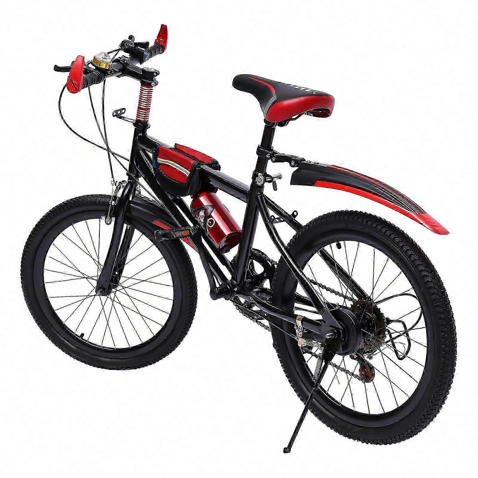 20'' Mountain Bike 7 Ταχύτητες Παιδικό Ποδήλατο Ρυθμιζόμενο Ύψος με Μπροστινή Δαγκάνα Φρενάρισμα Πίσω Συγκράτησης Φρενάρισμα για Παιδιά