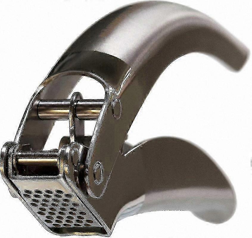 Double Lever Stainless Steel Garlic Press for Easy Crushing and Cleaning